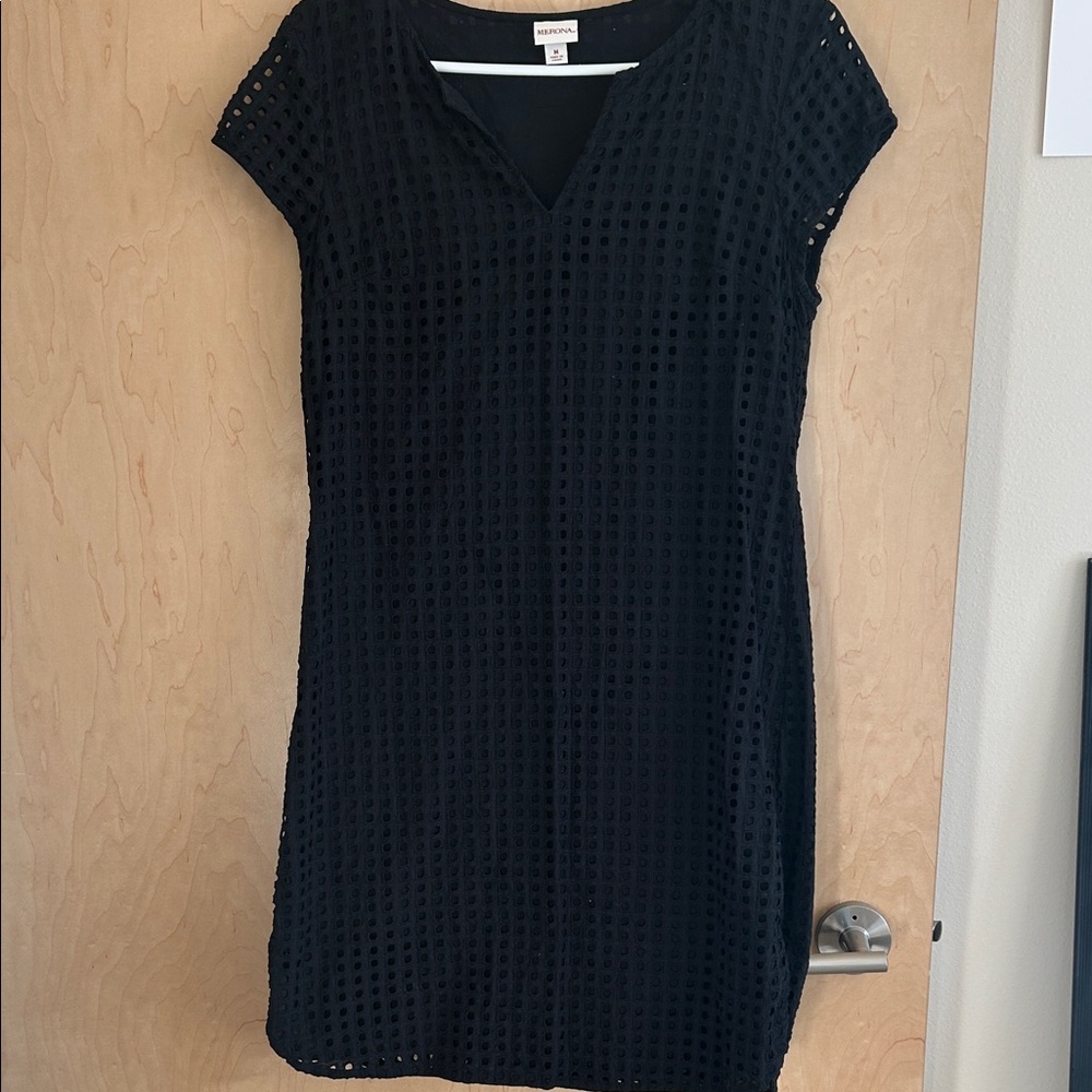 Merona Black Textured Dress